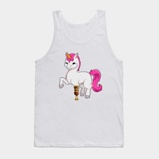 Unicorn with prosthetic leg Tank Top